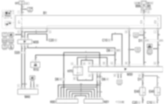 ALARM - Wiring diagram Alfa Romeo 156 1.8 TS  da 04/98 a 02/99