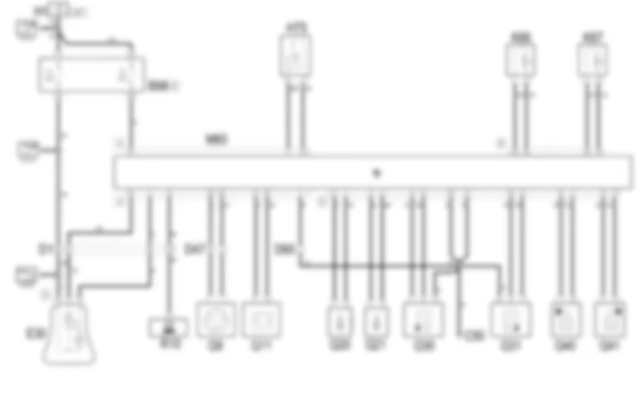 AIRBAG - Wiring diagram Alfa Romeo 156 2.4 JTD 20v  fino a 03/98