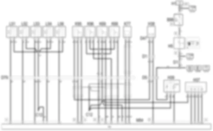 CAMBIO ROBOTIZZATO - Schema elettrico Alfa Romeo 156 2.0 JTS  da 02/01 a 02/02