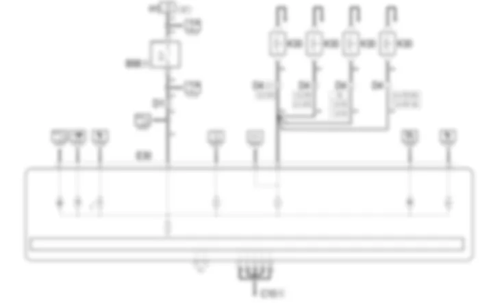 CENTRE INSTRUMENT (CHECK) - Wiring diagram Alfa Romeo 156 2.4 JTD 20v  da 04/98 a 02/99