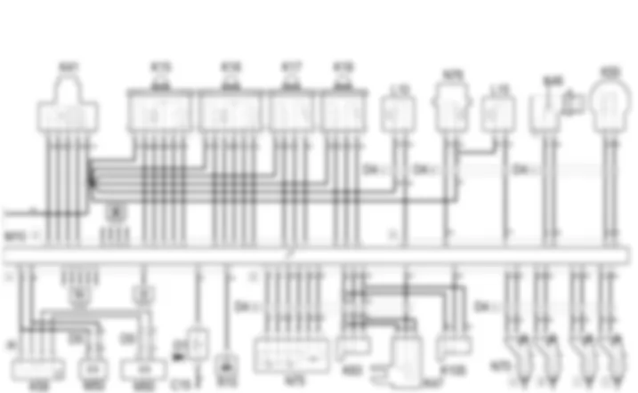 PETROL ENGINE ELECTRONIC MANAGEMENT - Wiring diagram Alfa Romeo 156 2.0 JTS  da 03/99 a 01/00