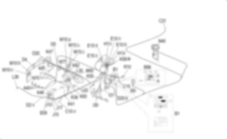 DIESEL ENGINES ELECTRONIC MANAGEMENT - Location of components Alfa Romeo 156 1.9 JTD 16v  da 04/98 a 02/99