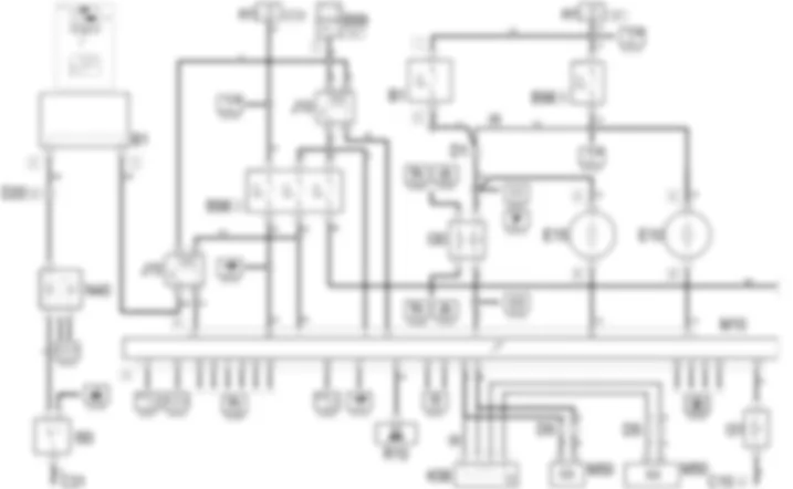 DIESEL ENGINES ELECTRONIC MANAGEMENT - Wiring diagram Alfa Romeo 156 2.4 JTD 20v  da 04/98 a 02/99