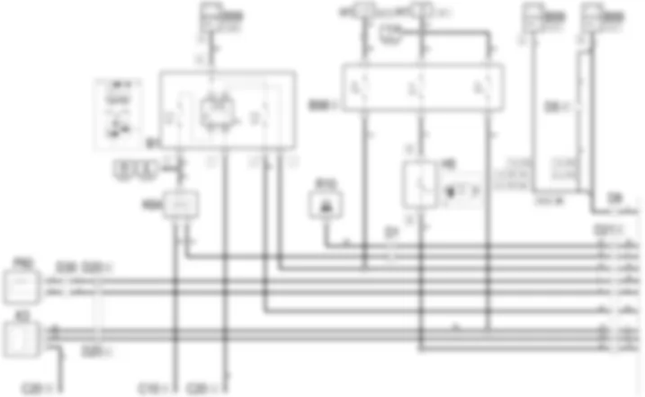 AIR CONDITIONING - Wiring diagram Alfa Romeo 156 1.6 TS   da 02/00 a 01/01