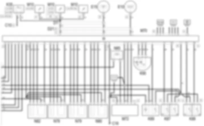 AIR CONDITIONING - Wiring diagram Alfa Romeo 156 2.4 JTD 20v  da 03/99 a 01/00