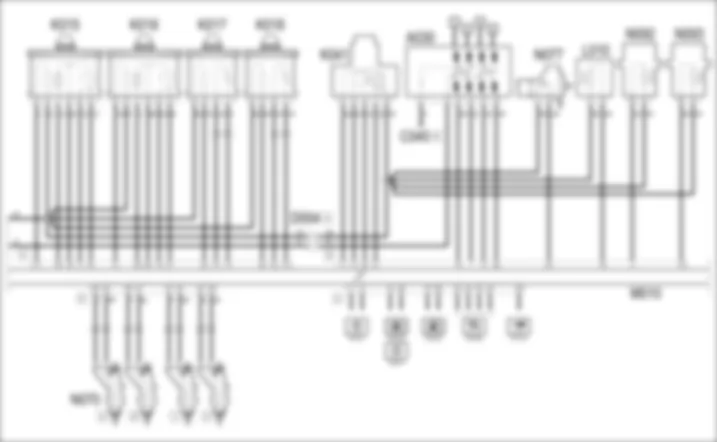 GESTIONE ELETTRONICA MOTORI BENZINA - SCHEMA ELETTRICO Alfa Romeo 159 1.9 JTS  Da 01/06