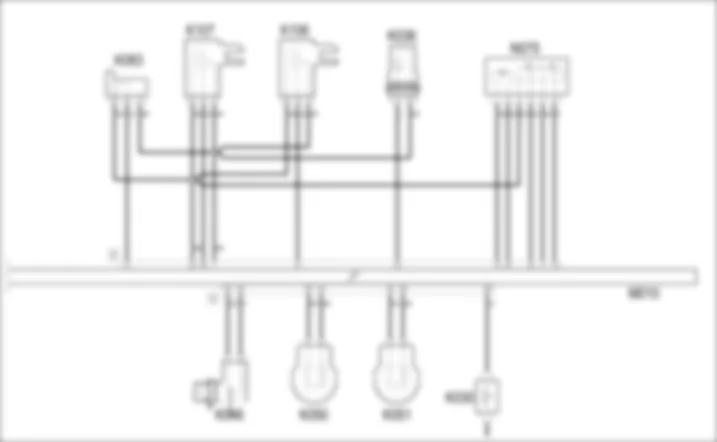 GESTIONE ELETTRONICA MOTORI BENZINA - SCHEMA ELETTRICO Alfa Romeo 159 1.9 JTS  Da 01/06