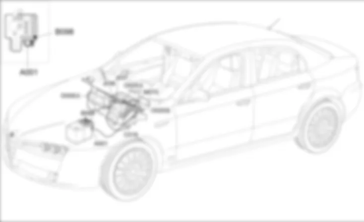 RISCALDATORE ADDIZIONALE - LOCALIZZAZIONE COMPONENTI Alfa Romeo 159 1.9 JTD 8V  Da 01/06