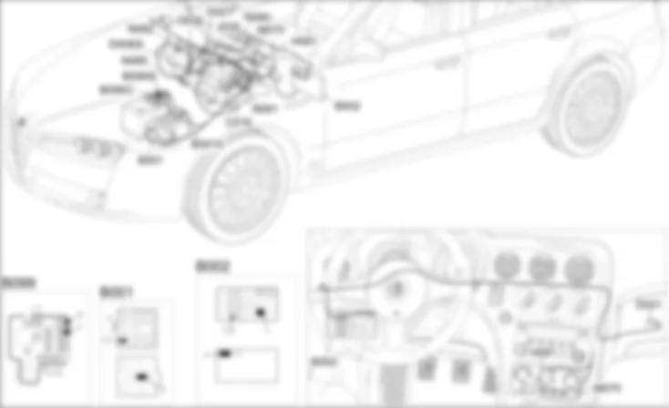 CONDIZIONATORE - LOCALIZZAZIONE COMPONENTI Alfa Romeo 159 1.9 JTD 8V  Da 01/06