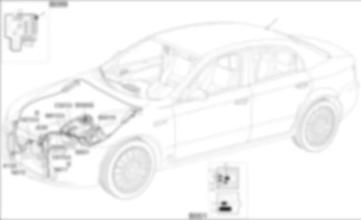 RAFFREDDAMENTO MOTORE - LOCALIZZAZIONE COMPONENTI Alfa Romeo 159 2.4 JTD 20V  Fino a 12/05
