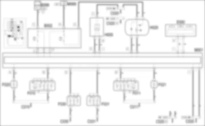LUCI DIREZIONE / EMERGENZA - SCHEMA ELETTRICO Alfa Romeo 159 1.9 JTD 8V  Da 01/06