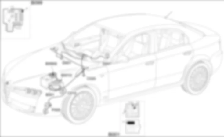 AVVISATORI ACUSTICI - LOCALIZZAZIONE COMPONENTI Alfa Romeo 159 1.9 JTD 8V  Da 01/06