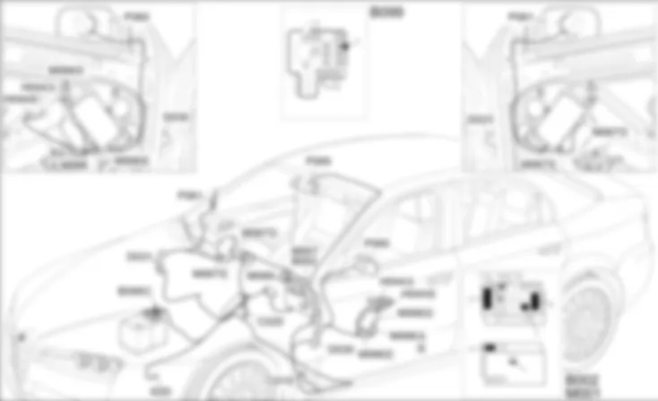 REGOLAZIONE SPECCHI RETROVISORI - LOCALIZZAZIONE COMPONENTI Alfa Romeo 159 1.9 JTD 8V  Da 01/06