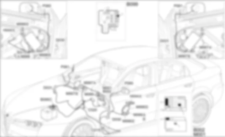 REGOLAZIONE SPECCHI RETROVISORI - LOCALIZZAZIONE COMPONENTI Alfa Romeo 159 1.9 JTD 8V  Da 01/06