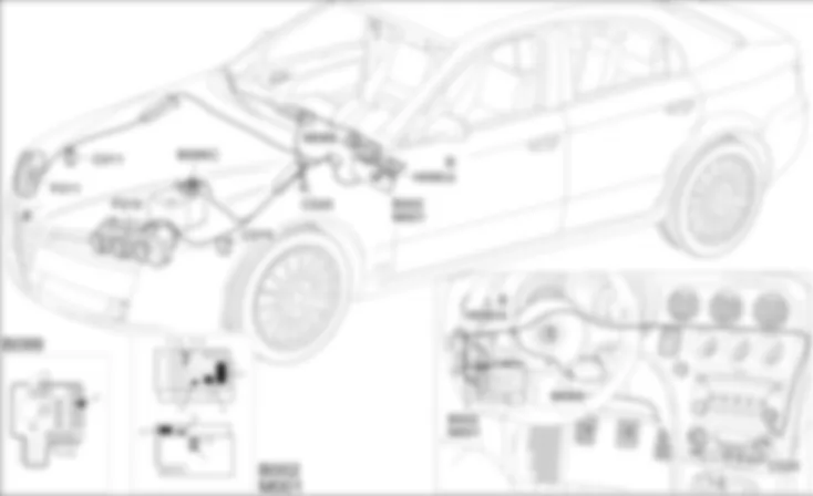 REGOLATORE ASSETTO FARI - LOCALIZZAZIONE COMPONENTI Alfa Romeo 159 1.9 JTD 8V  Da 01/06