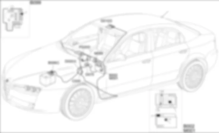 INBOUWVOORBEREIDING MOBIELE TELEFOON - OPSTELLING VAN COMPONENTEN Alfa Romeo 159 1.8  Fino a 12/05