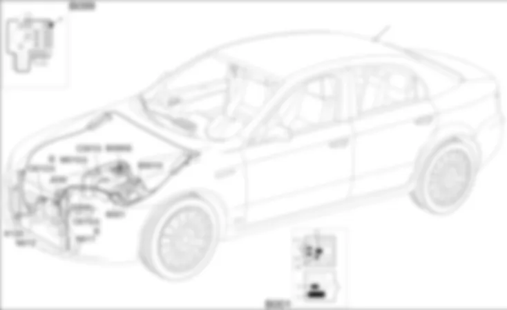 RAFFREDDAMENTO MOTORE - LOCALIZZAZIONE COMPONENTI Alfa Romeo 159 3.2 JTS  Da 01/06