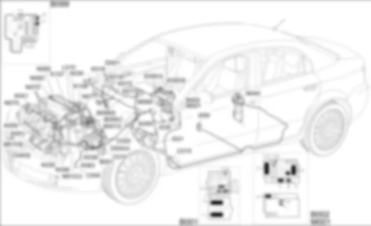 GESTIONE ELETTRONICA MOTORI BENZINA - LOCALIZZAZIONE COMPONENTI Alfa Romeo 159 1.9 JTS  Da 01/06
