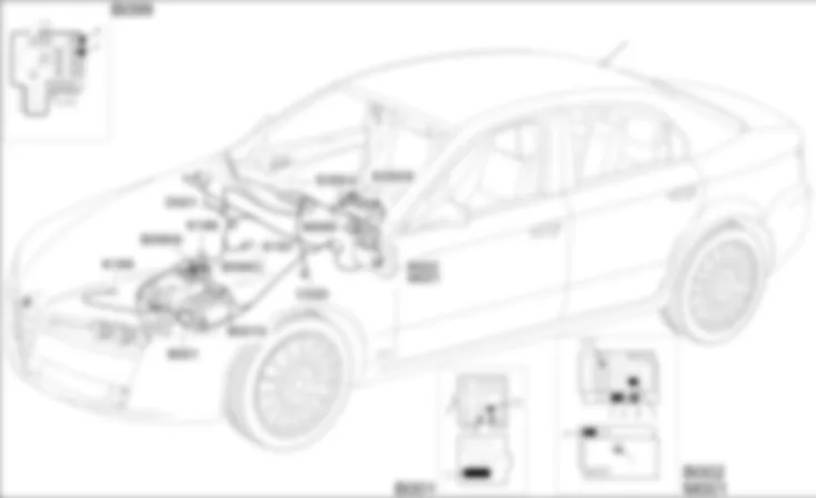 IMPIANTO FILTRO ANTIPARTICOLATO - LOCALIZZAZIONE COMPONENTI Alfa Romeo 159 1.9 JTD 8V  Da 01/06