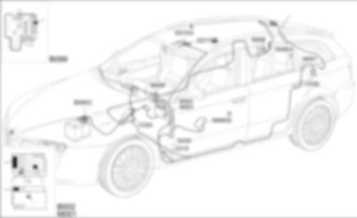 APERTURA BAULE E SPORTELLO CARBURANTE - LOCALIZZAZIONE COMPONENTI Alfa Romeo 159 2.2 JTS  Fino a 12/05
