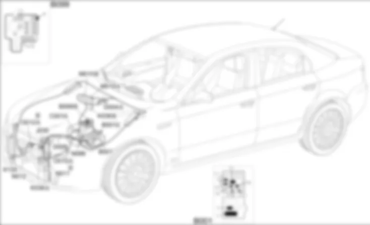 ENGINE COOLING - COMPONENT LOCATION Alfa Romeo 159 1.8  Da 01/06