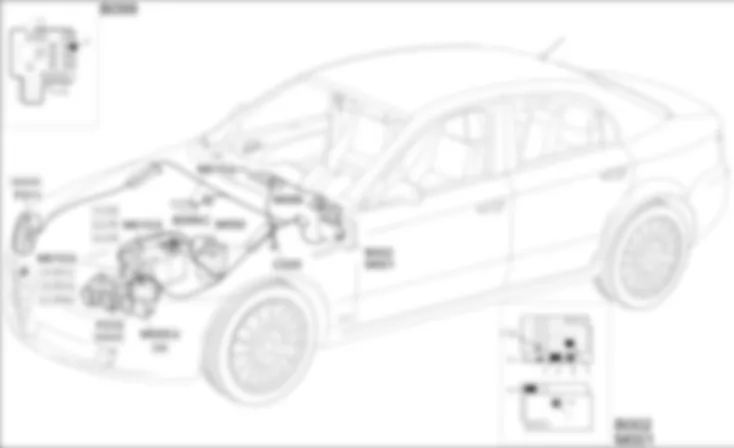CONNETTORE MULTIPLO DI DIAGNOSI - LOCALIZZAZIONE COMPONENTI Alfa Romeo 159 1.9 JTD 8V  Da 01/06
