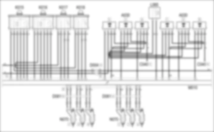 GESTIONE ELETTRONICA MOTORI BENZINA - SCHEMA ELETTRICO Alfa Romeo 159 3.2 JTS  Da 01/06