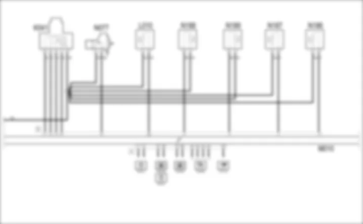 GESTIONE ELETTRONICA MOTORI BENZINA - SCHEMA ELETTRICO Alfa Romeo 159 3.2 JTS  Da 01/06