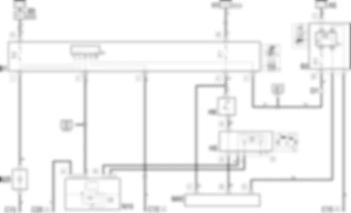 HEADLAMP WASHER - Wiring diagram Alfa Romeo 166 3.0 V6  da 04/01 a 02/02