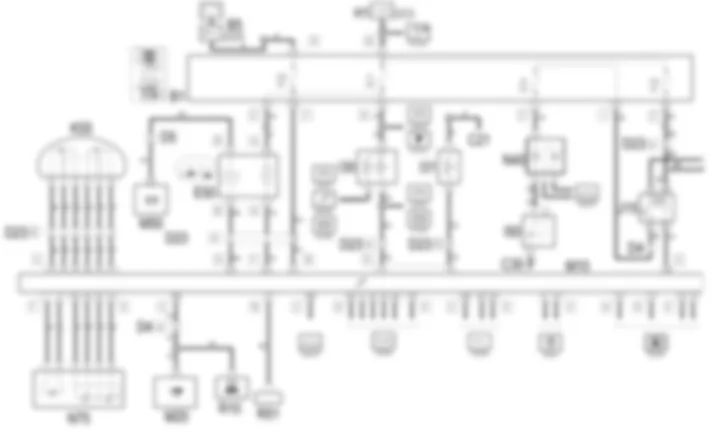 PETROL ENGINE ELECTRONIC               MANAGEMENT - Wiring diagram Alfa Romeo 166 2.0 TB  da 04/01 a 02/02
