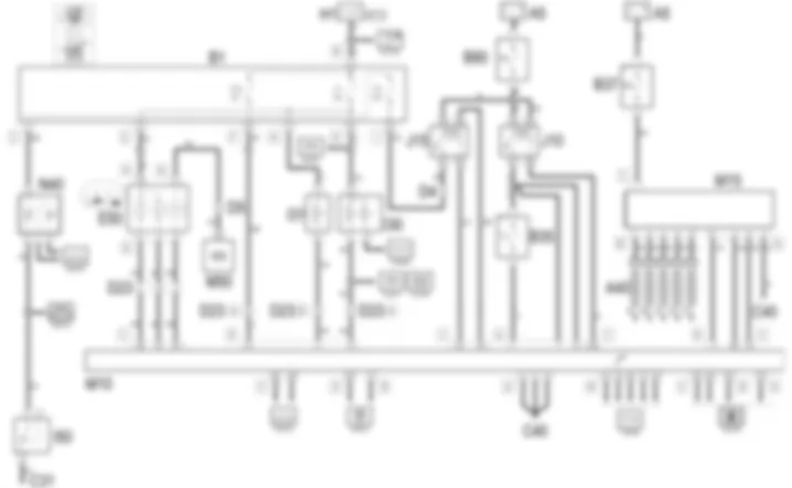 DIESEL ENGINES ELECTRONIC               MANAGEMENT - Wiring diagram Alfa Romeo 166 2.4 JTD 10v  da 04/01 a 02/02
