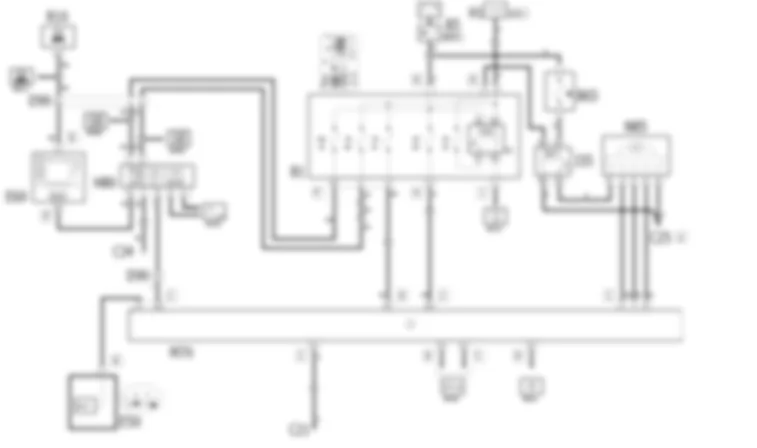 AIR CONDITIONING - Wiring diagram Alfa Romeo 166 2.5 V6  fino a 2/99