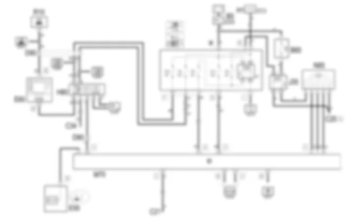 AIR CONDITIONING - Wiring diagram Alfa Romeo 166 2.0 TS  da 03/02 a 09/03