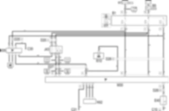 ALARM - Wiring diagram Alfa Romeo 166 3.2 V6  da 04/01 a 02/02