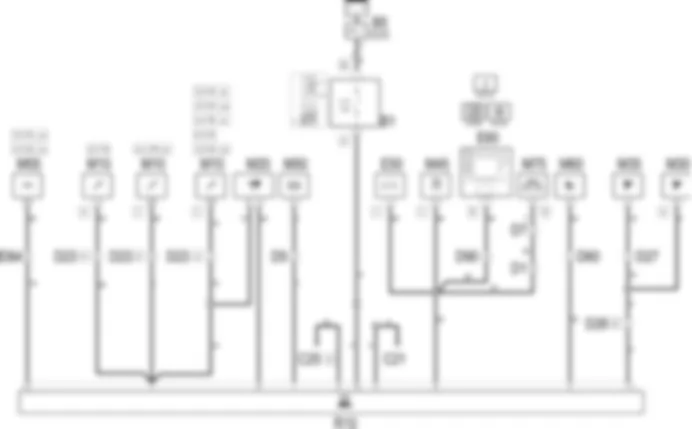 DIAGNOSTIC MULTIPLE               CONNECTOR - Wiring diagram Alfa Romeo 166 2.0 TB  da 03/99 a 03/01