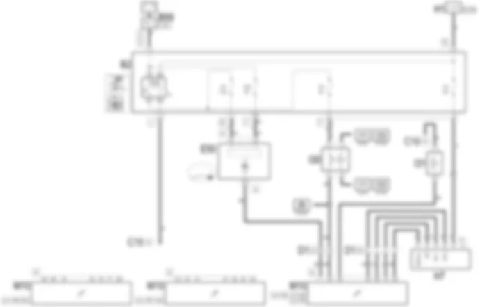 CRUISE CONTROL - Wiring diagram Alfa Romeo 166 3.2 V6  da 03/02 a 09/03