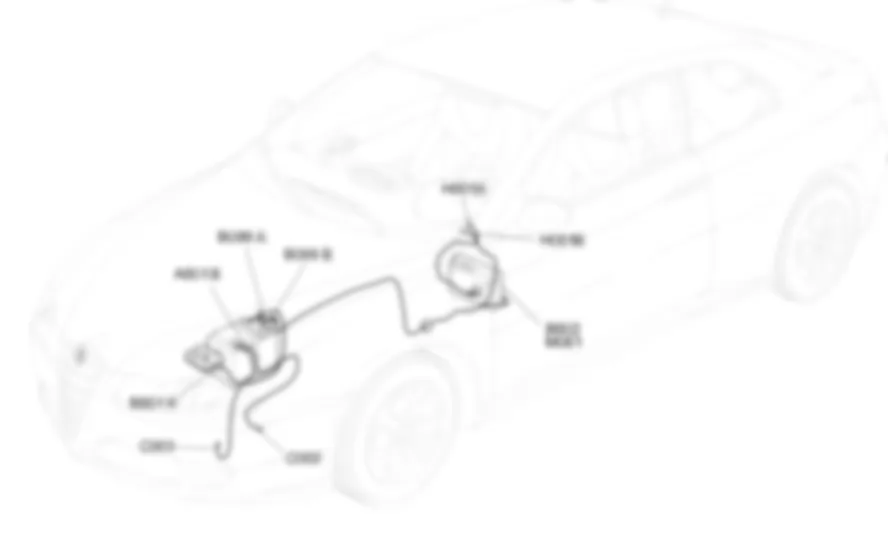 ALIMENTACION - UBICACION DE LOS COMPONENTES Alfa Romeo GT 1.9 JTD 16V  