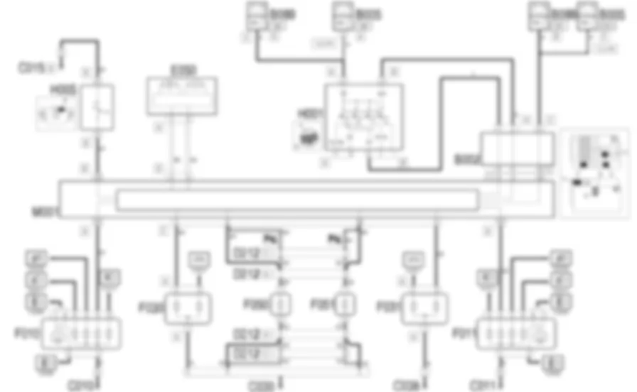 LUCES DE POSICION               / MATRICULA - ESQUEMA ELECTRICO Alfa Romeo GT 1.9 JTD 16V  