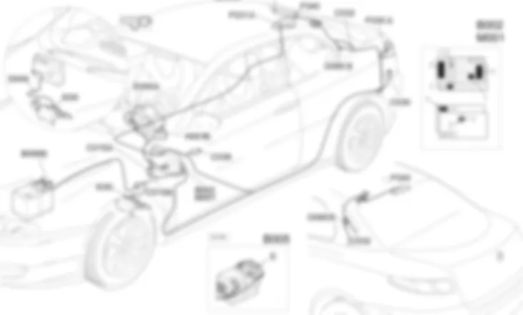 LUCES DE FRENO - UBICACION DE LOS COMPONENTES Alfa Romeo GT 1.9 JTD 16V  