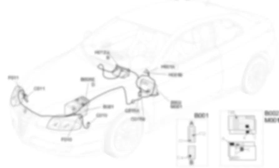 LUCES ANTINIEBLA - UBICACION DE LOS COMPONENTES Alfa Romeo GT 3.2 V6  