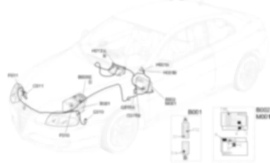 LUCES ANTINIEBLA - UBICACION DE LOS COMPONENTES Alfa Romeo GT 3.2 V6  