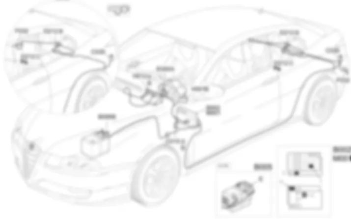 LUCES RETRONIEBLA - UBICACION DE LOS COMPONENTES Alfa Romeo GT 1.9 JTD 16V  