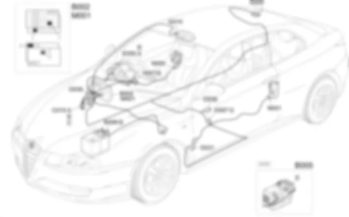 PLAFONES - UBICACION DE LOS COMPONENTES Alfa Romeo GT 1.9 JTD 16V  