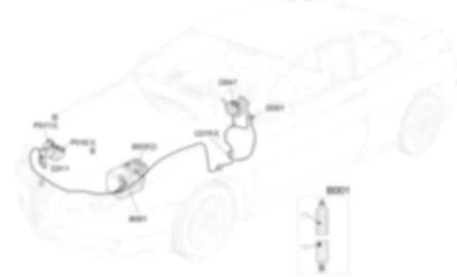BOCINAS - UBICACION DE LOS COMPONENTES Alfa Romeo GT 3.2 V6  