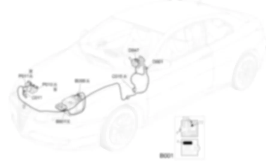 BOCINAS - UBICACION DE LOS COMPONENTES Alfa Romeo GT 1.9 JTD 16V  