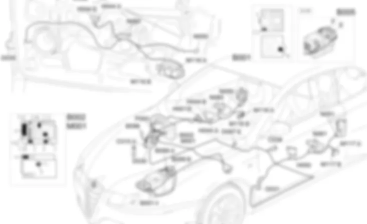 ELEVALUNAS DELANTEROS - UBICACION DE LOS COMPONENTES Alfa Romeo GT 1.9 JTD 16V  