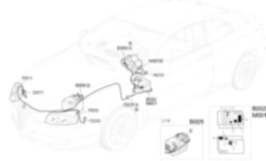 REGULADOR ORIENTACION               FAROS - UBICACION DE LOS COMPONENTES Alfa Romeo GT 1.9 JTD 16V  
