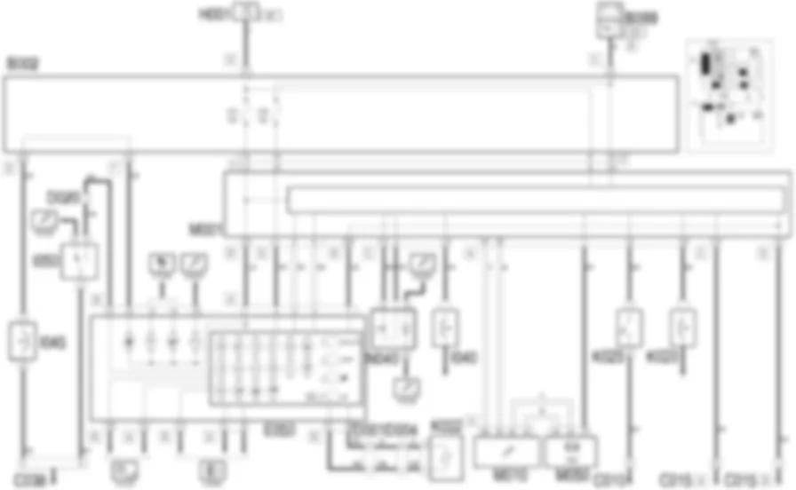 INSTRUMENTO DE A BORDO - ESQUEMA ELECTRICO Alfa Romeo GT 1.9 JTD 16V  