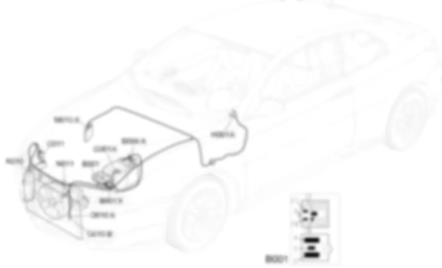REFRIGERACION DEL MOTOR - UBICACION DE LOS COMPONENTES Alfa Romeo GT 1.9 JTD 16V  