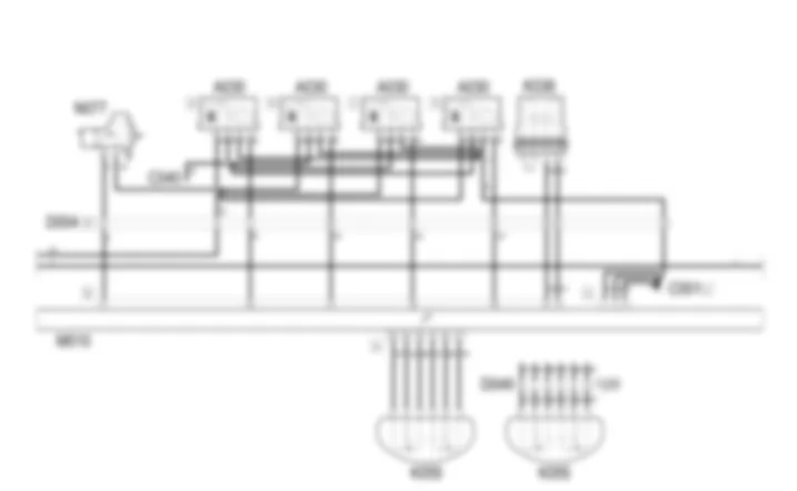 GESTION ELECTRONICA DE LOS MOTORES DE GASOLINA - ESQUEMA ELECTRICO Alfa Romeo GT 2.0 JTS  